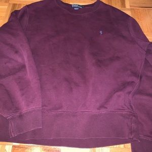 Maroon crew neck Ralph Lauren